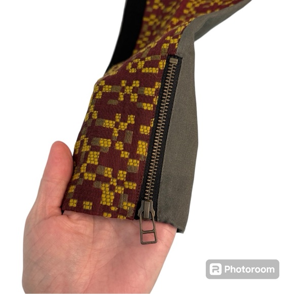 L.A.M.B Military Green Pants with patchwork - Picture 3 of 9